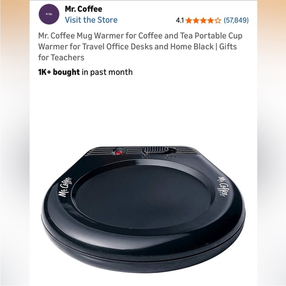 NIB Mr. Coffee Mug Warmer